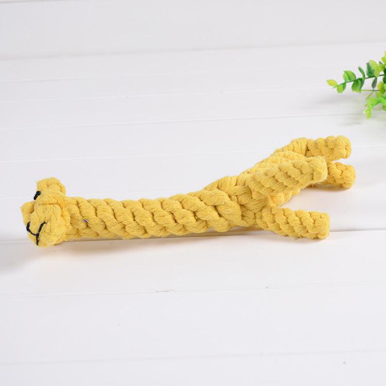 Giraffe Fun Bites: Wholesome Cotton Rope Toy For Small Dogs-3