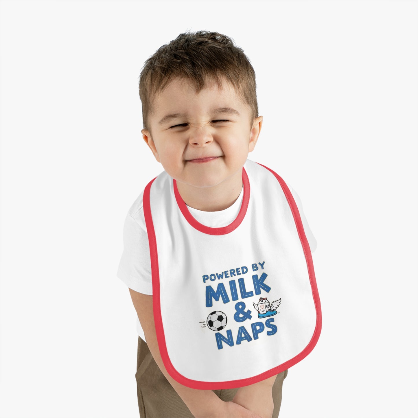 Cute Baby Bib - Powered by Milk & Naps