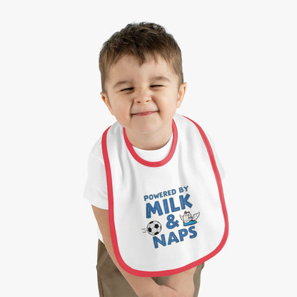 Cute Baby Bib - Powered by Milk & Naps