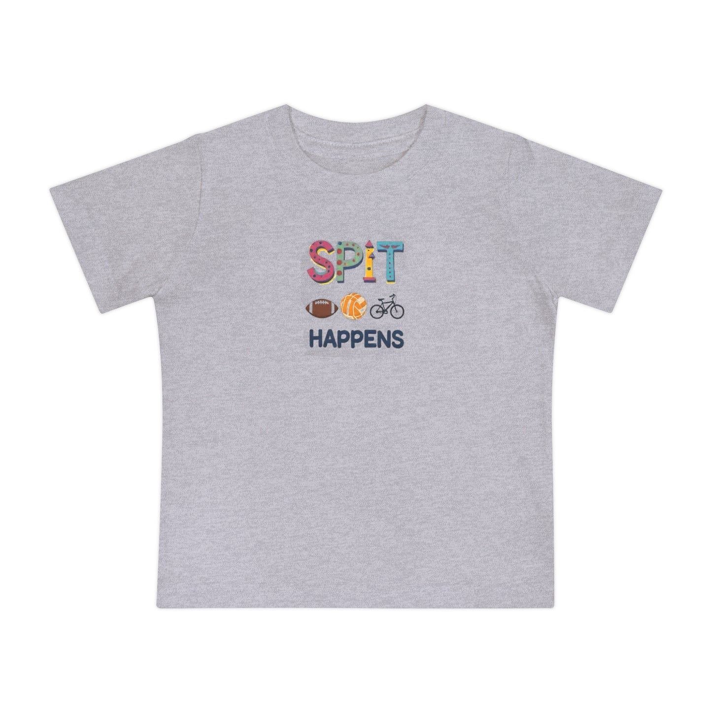 Funny Baby T-Shirt - Spit Happens