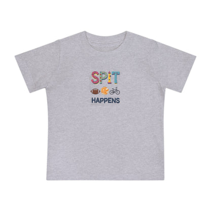 Funny Baby T-Shirt - Spit Happens