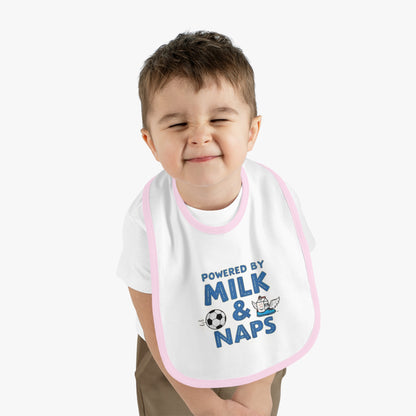 Cute Baby Bib - Powered by Milk & Naps