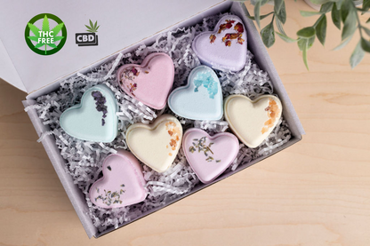 CBD - 8 Bath bombs set -  perfect for a relaxing Mother's day bath-1