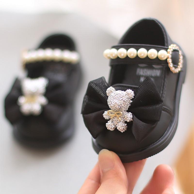 Bow Square Shoes Children Sneakers