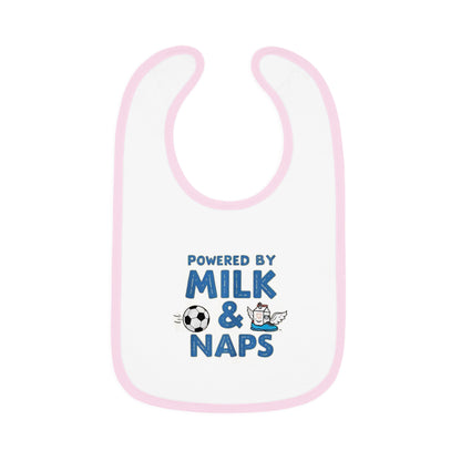 Cute Baby Bib - Powered by Milk & Naps