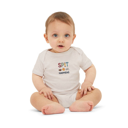 Funny Baby Bodysuit, Spit Happens Infant Onesie