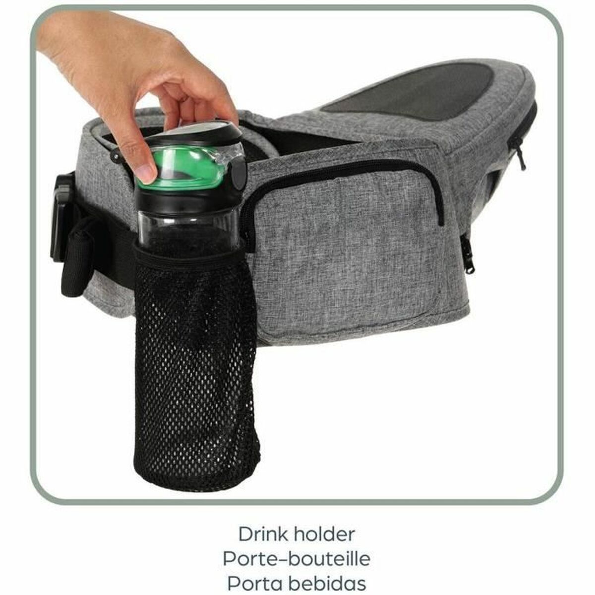 Baby Carrier Backpack Dreambaby Grey + 0 Months-4