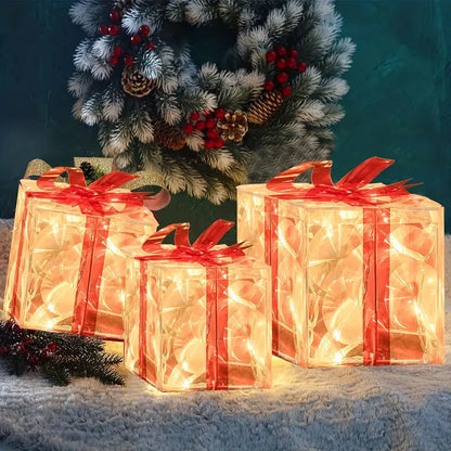 Enchanted Glow: Illuminated Christmas Gift Boxes-3