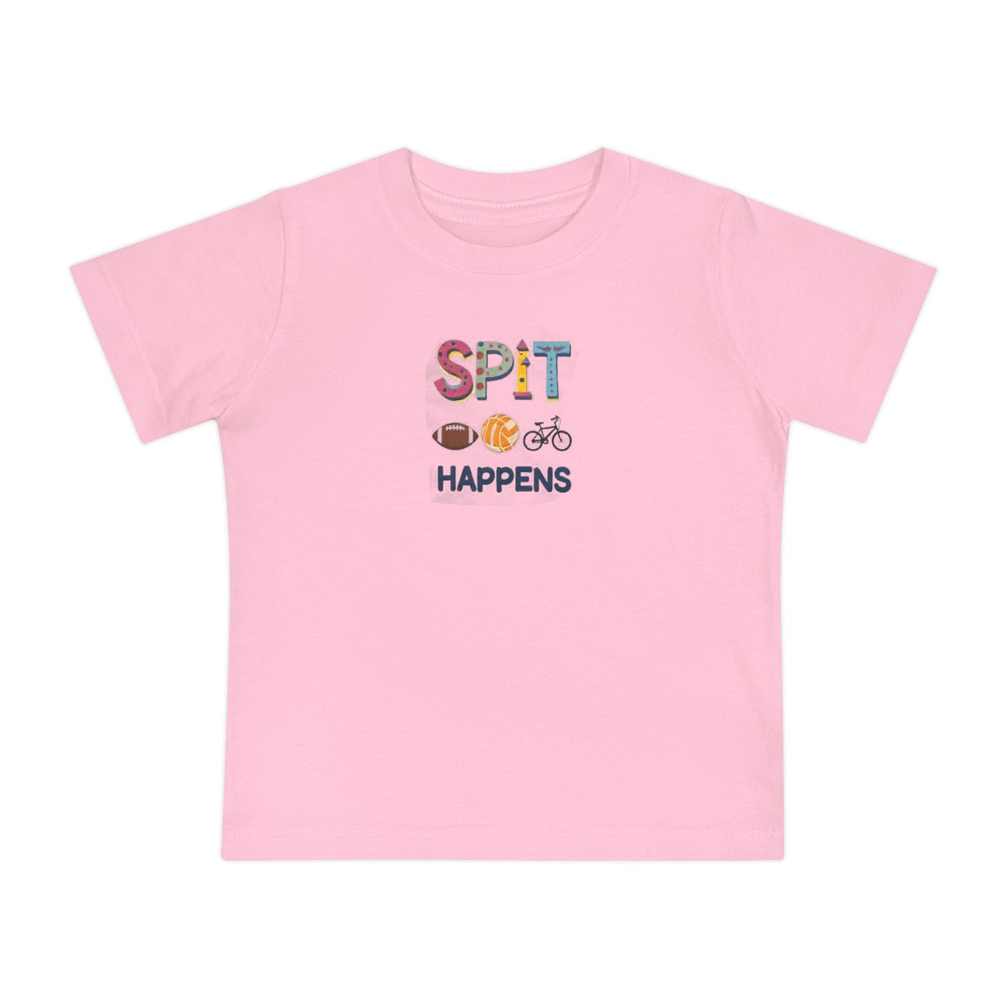 Funny Baby T-Shirt - Spit Happens