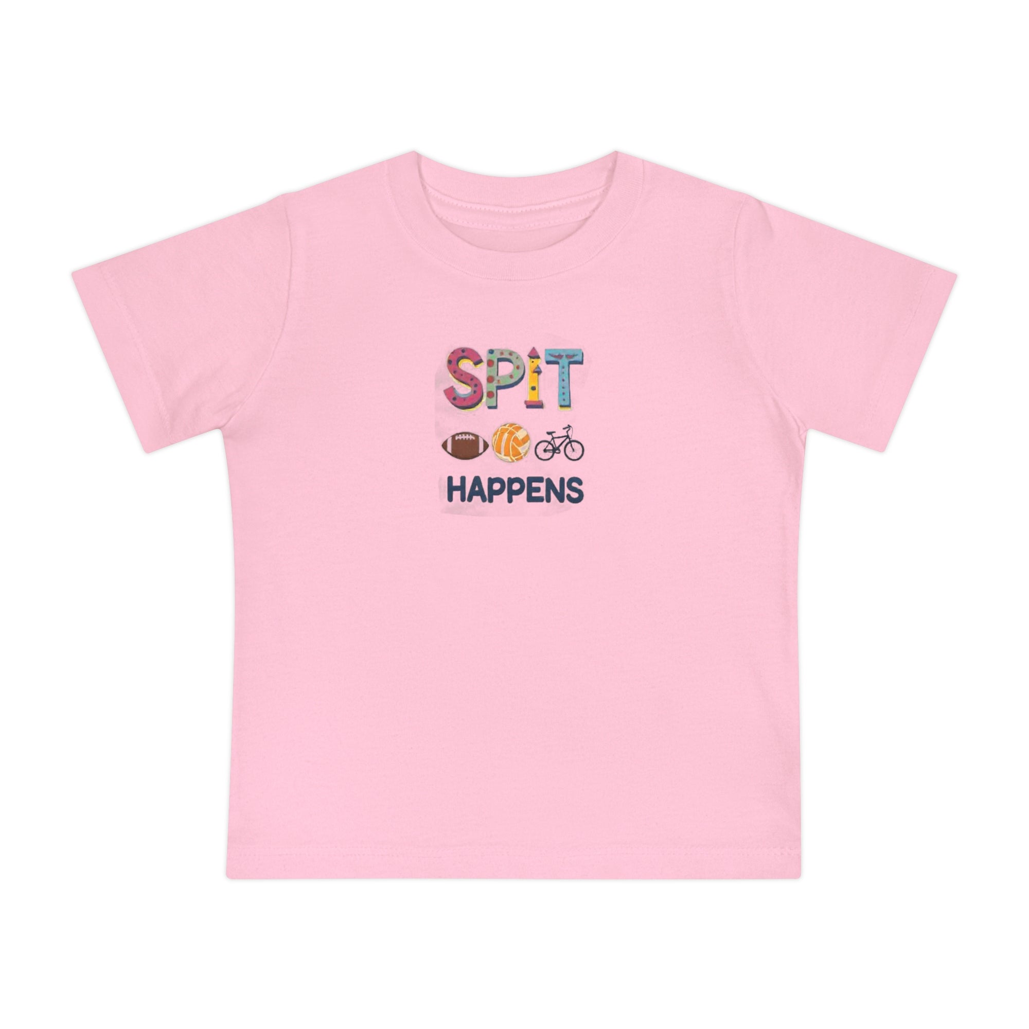 Funny Baby T-Shirt - Spit Happens
