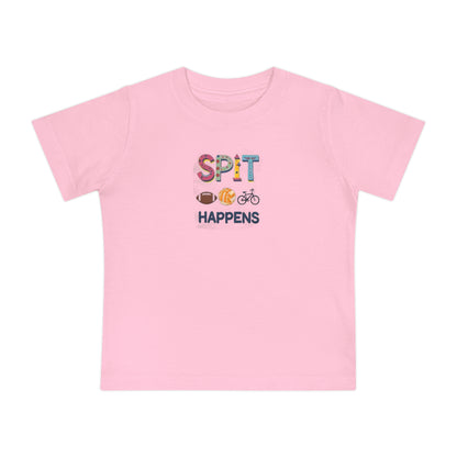 Funny Baby T-Shirt - Spit Happens