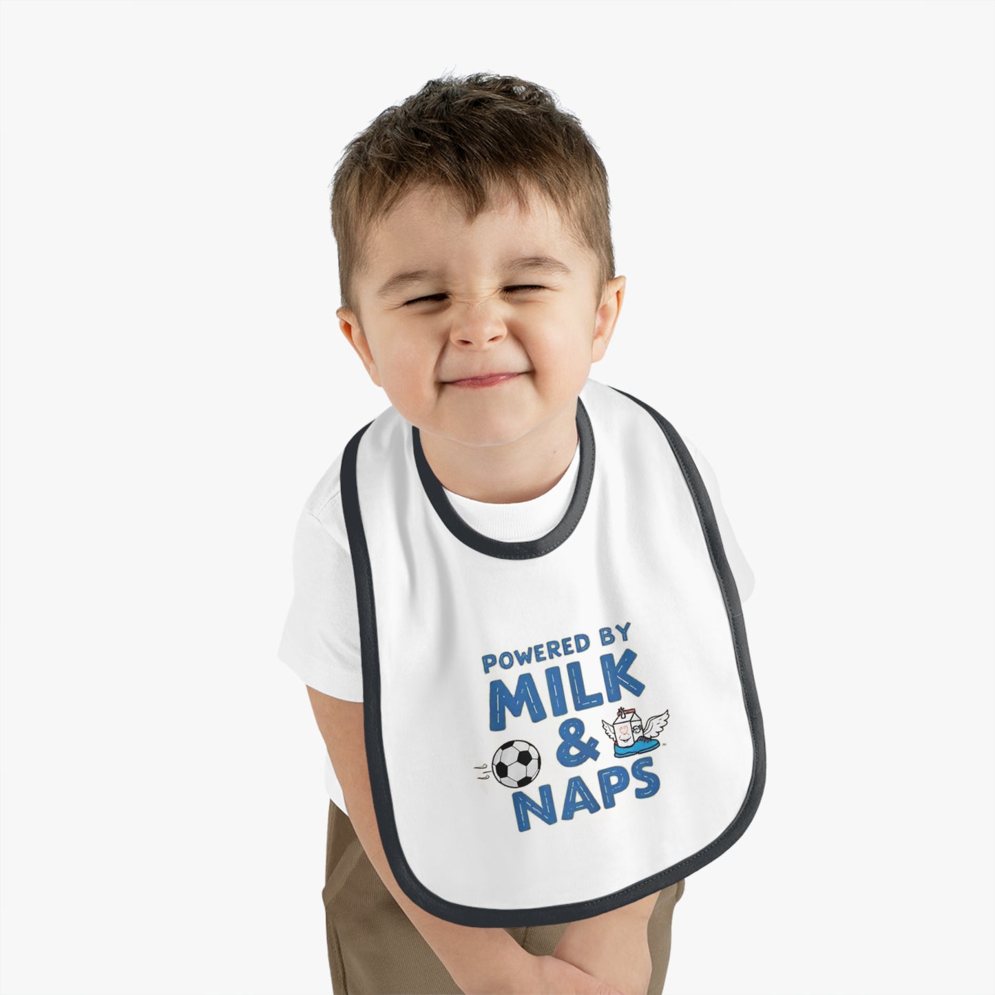 Cute Baby Bib - Powered by Milk & Naps