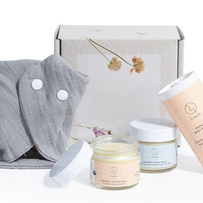 Organic new baby gift set - welcome little one!-0