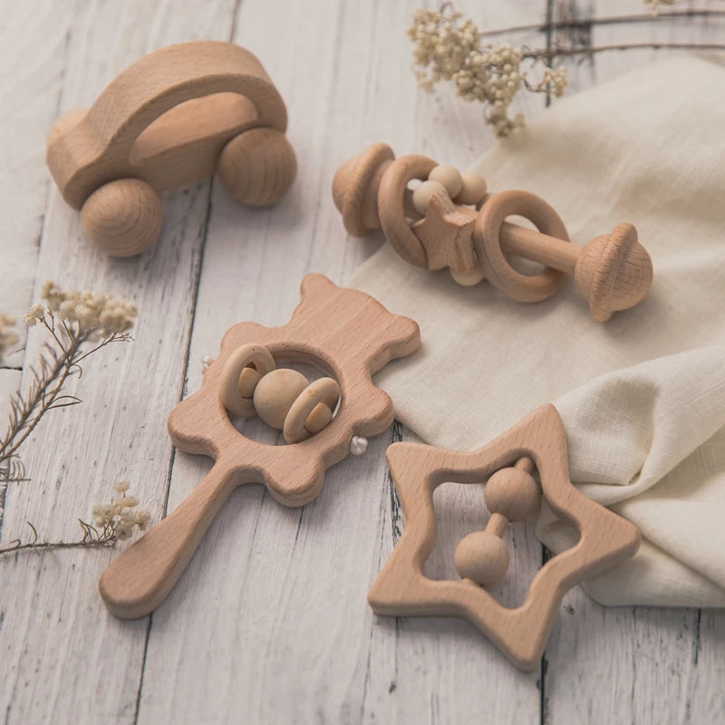 Baby Rattles Musical Montessori Educational Toy Gifts