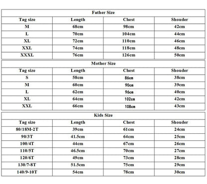 Family Matching Outfits Summer T-Shirt