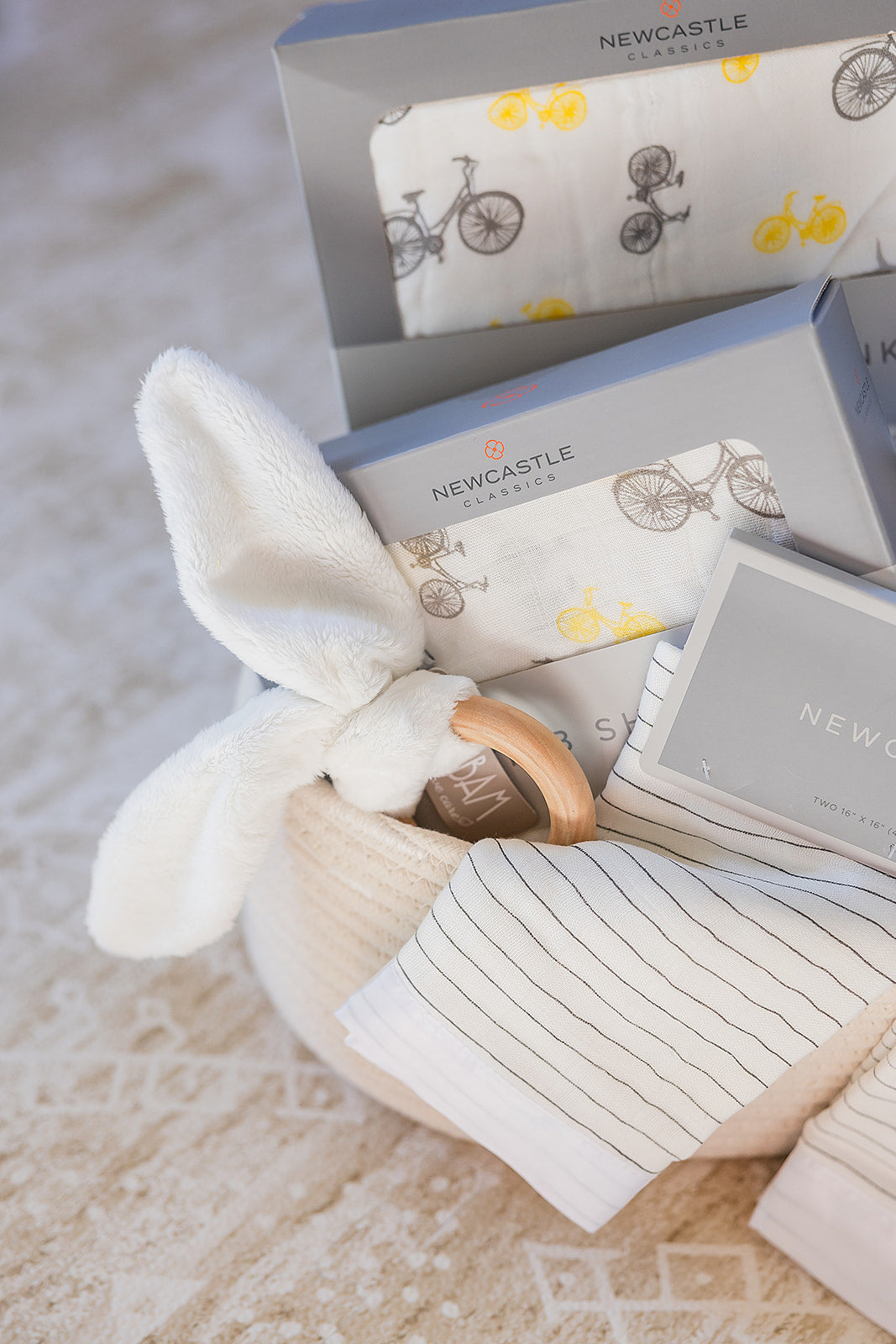 Welcome Baby - Gender Neutral Gift Basket-1