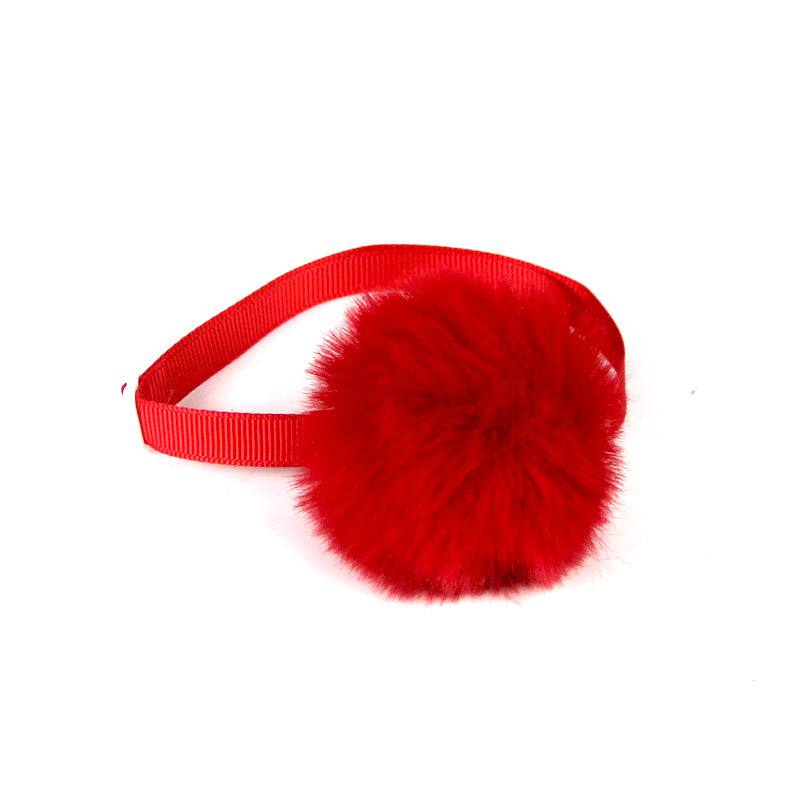 Polka Dot Bow Webbing Pet Accessories-12