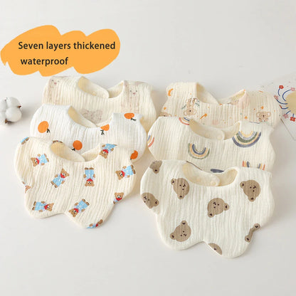 Multi layered Waterproof Baby Bib multivariant-4