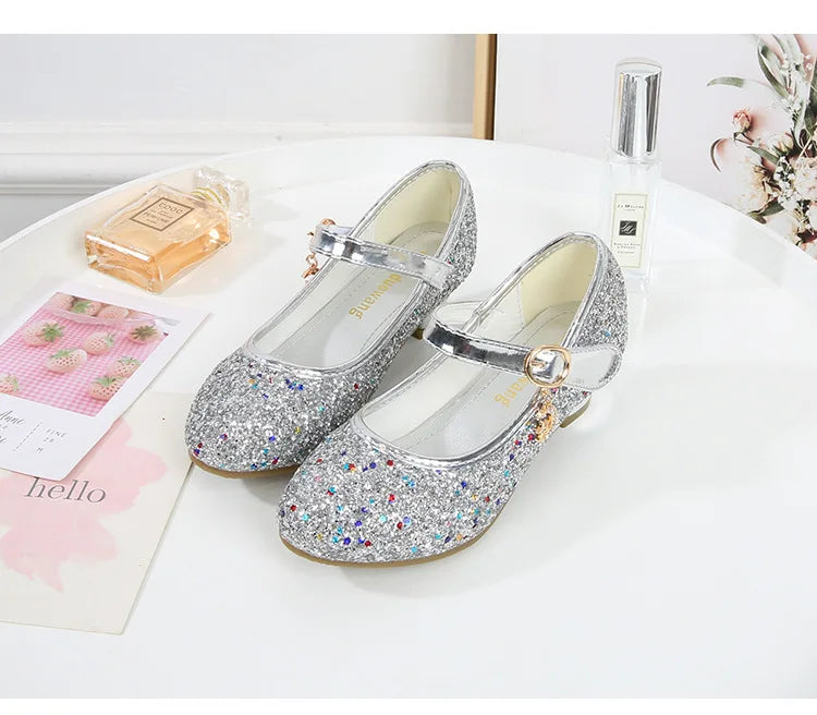 Little Heels For Kids Princess Leather Shoes