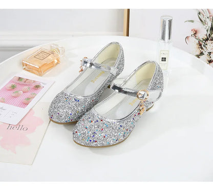 Little Heels For Kids Princess Leather Shoes
