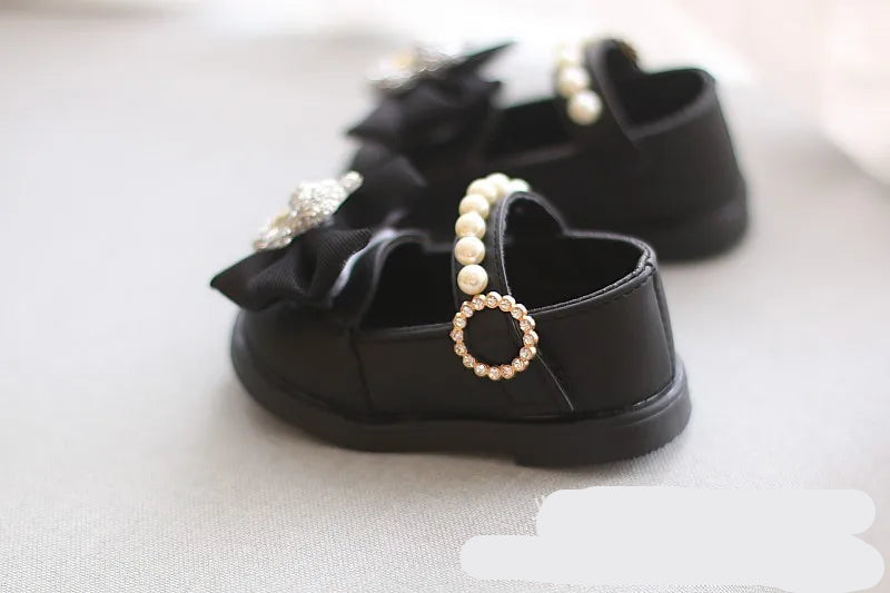 Bow Square Shoes Children Sneakers