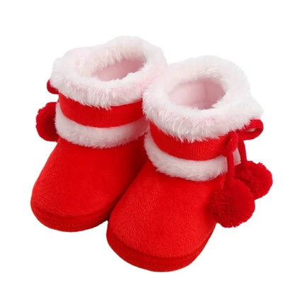 Newborn Baby Soft Booties Solid Snow Boots