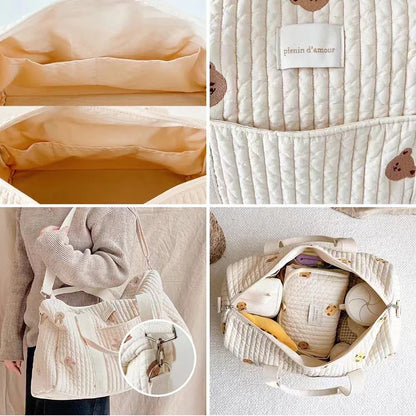 Diaper Bag with Shoulder Strap and Pockets Multivariant-3