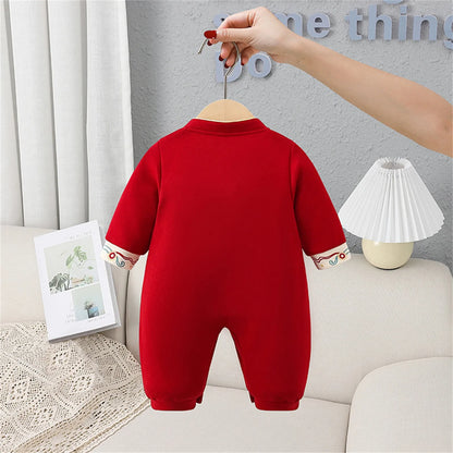 Chinese Style Baby Boy Girls Jumpsuits