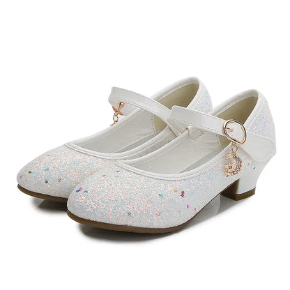 Little Heels For Kids Princess Leather Shoes