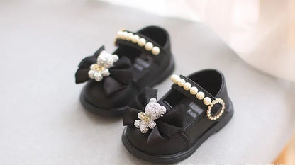 Bow Square Shoes Children Sneakers