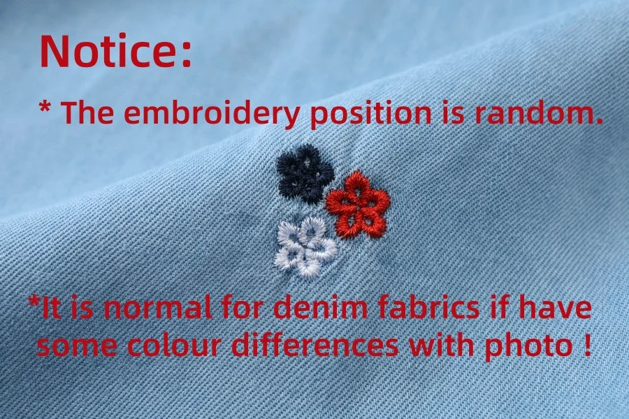 Embroidered Denim Boys Girls Familly Match Clothes
