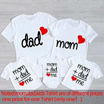 Mom Dad Me Family Matching Outfits Clothes Family Set