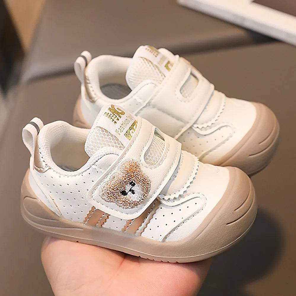 PU Leather Infant Girl's Sneakers