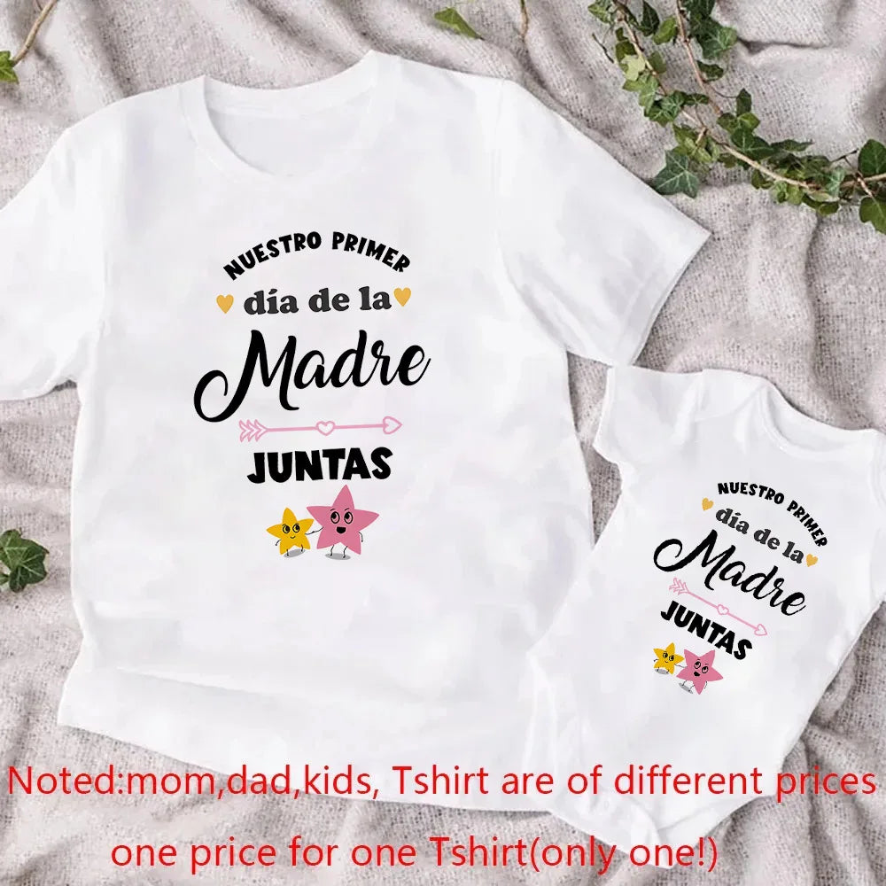 Fashion Outfit Mama T-shirt Baby Romper