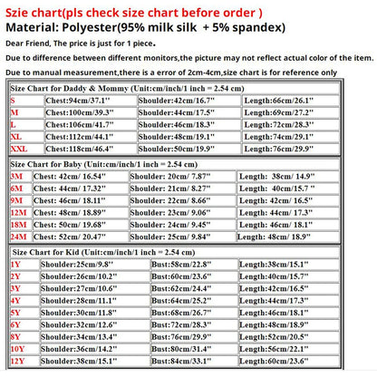 Mom Dad Me Family Matching Outfits Clothes Family Set