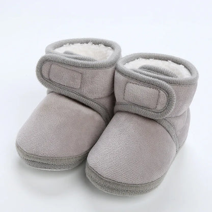 Newborn Baby Soft Booties Solid Snow Boots