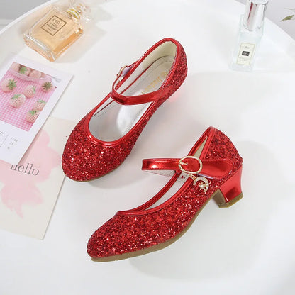 Little Heels For Kids Princess Leather Shoes