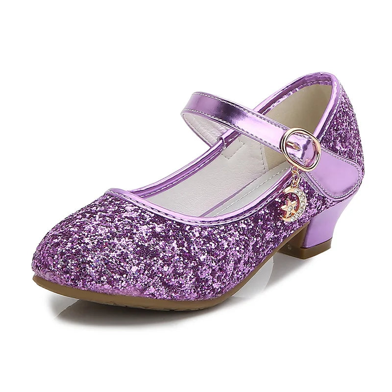 Little Heels For Kids Princess Leather Shoes
