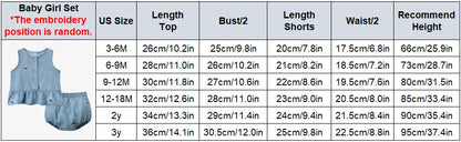 Embroidered Denim Boys Girls Familly Match Clothes