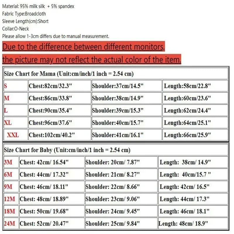 Fashion Outfit Mama T-shirt Baby Romper