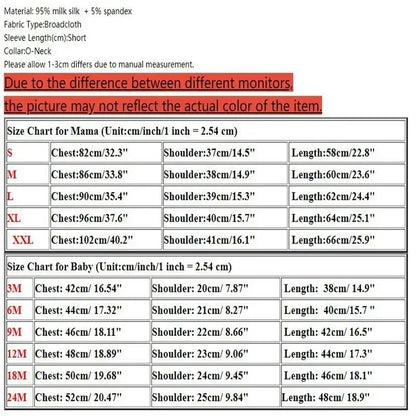 Fashion Outfit Mama T-shirt Baby Romper