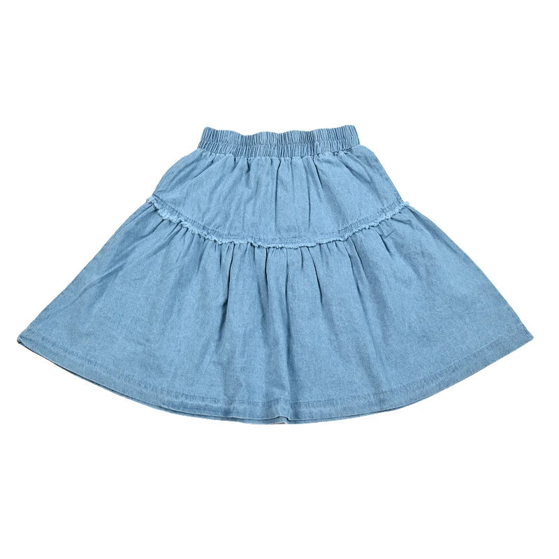 Summer Kid's T-Shirt Top Romper Skirt Set