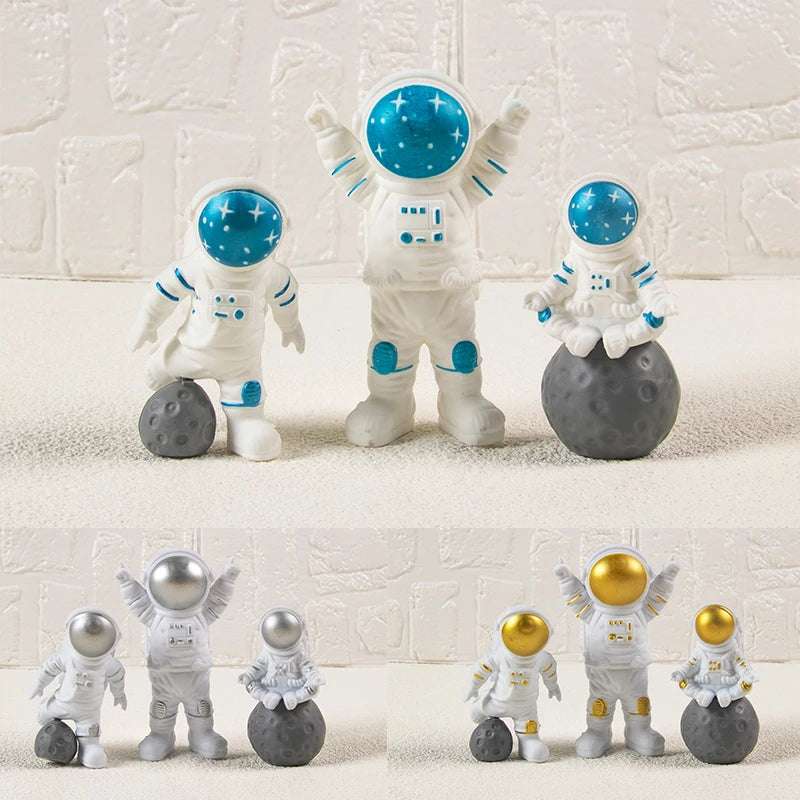 Astronaut Space Theme Birthday Party Cake Decoration