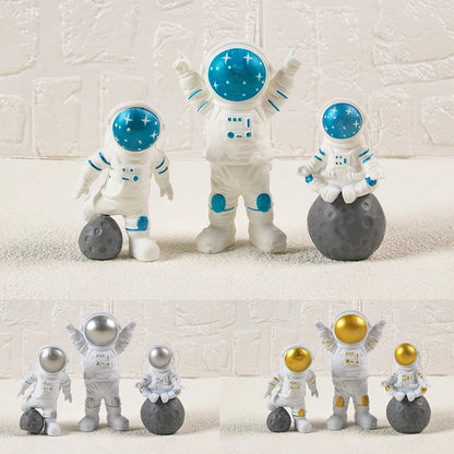 Astronaut Space Theme Birthday Party Cake Decoration