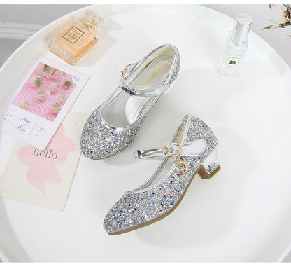 Little Heels For Kids Princess Leather Shoes