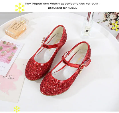 Little Heels For Kids Princess Leather Shoes
