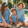 Embroidered Denim Boys Girls Familly Match Clothes