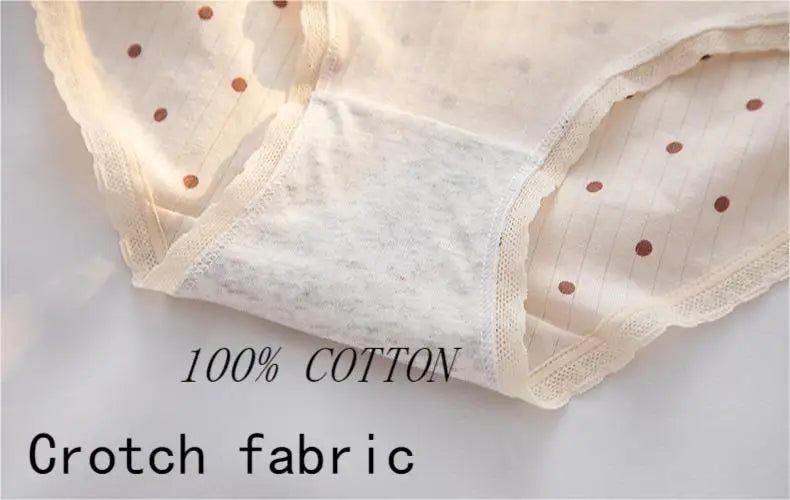 5Pcs/set Mid Waist Intimates Underpants