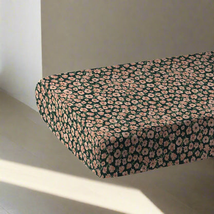 Canyon Sunset Flowers Bamboo Crib Sheet-1