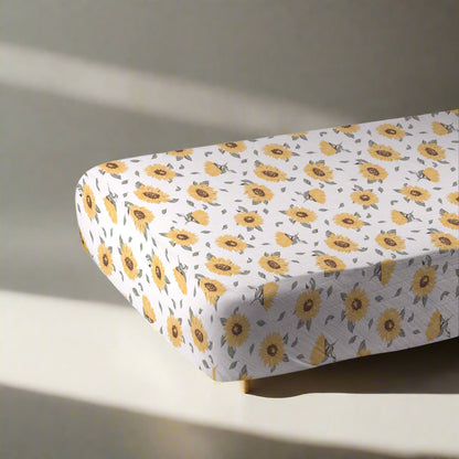 Sunflower Farm Crib Sheet-2